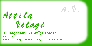 attila vilagi business card